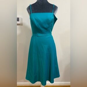 Ann Taylor Removable Straps Jewel Cotton/Silk Dress Size 0